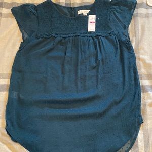 LOFT Swiss Dot Blouse